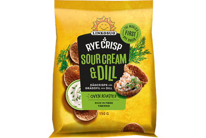 Rågchips Sour Cream & Dill 10x150g