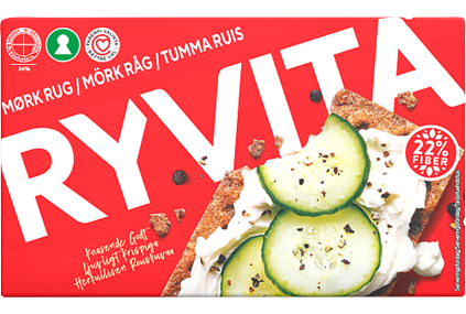 Ryvita Knäckebröd Dark Rye 12x250g
