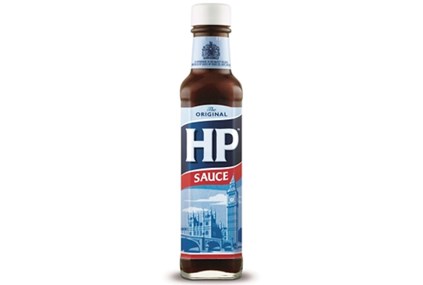 HP Sauce glasflaska