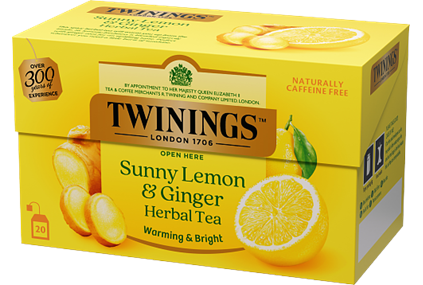 Twinings Lemon & Ginger Herbal 20påsar