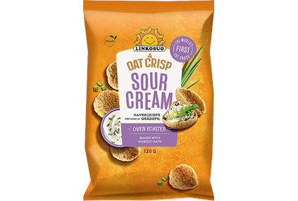 Linkosuo Oat Crisps Sour Cream 10x120g