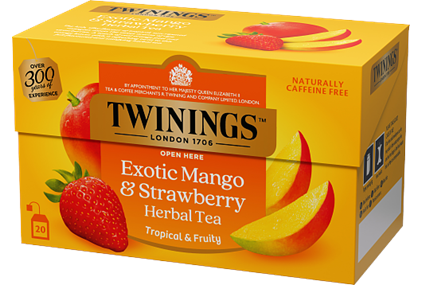 Twinings Strawberry & Mango Herbal 20påsar