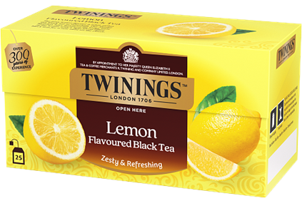 Twinings Svart Te Citron 12x25 pås