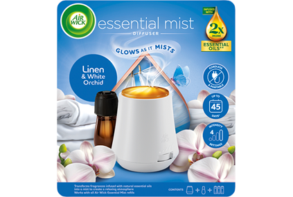 Air Wick Ess. Mist Starterkit  Linen & White Orchids 20ml