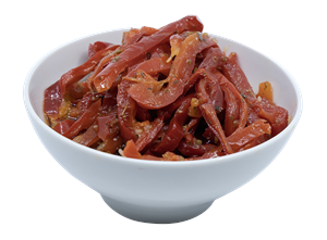 Paprikastrimlor i olja