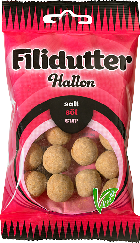 Konfekta Filidutter Hallon 65g