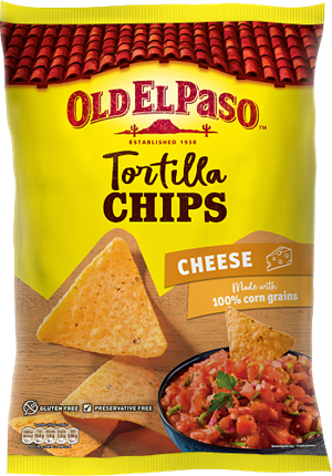 Tortilla Chips Cheese 10x185g