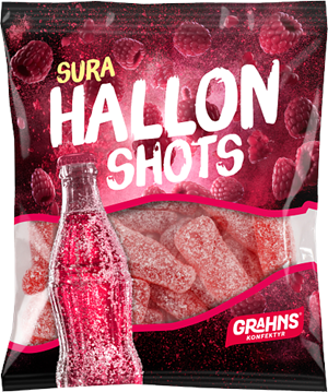 Grahns Hallonshots 80g