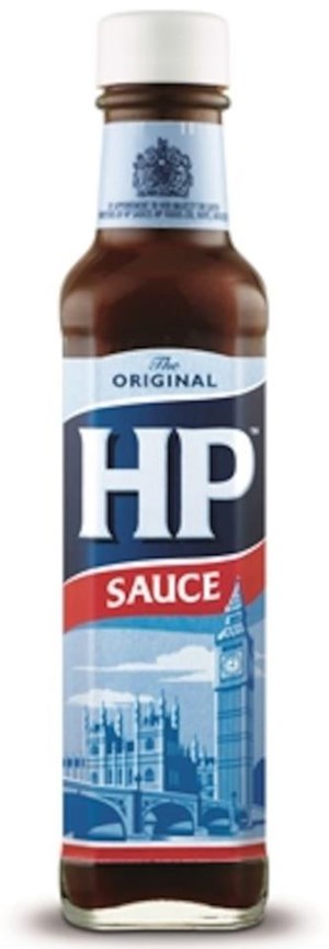HP Sauce glasflaska
