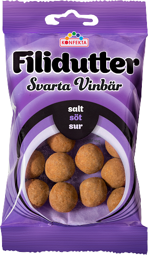Konfekta Filidutter Svart Vinbär 65g