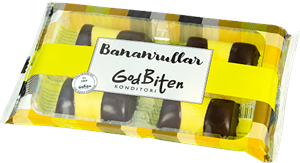 GodBiten Bananrullar 160g
